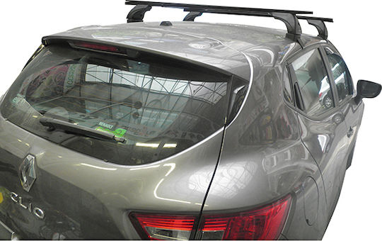 Nordrive Metallic Car Roof Bars for Renault Clio 5D 2012+ Set with Roof Rack Legs MPRCLIO05