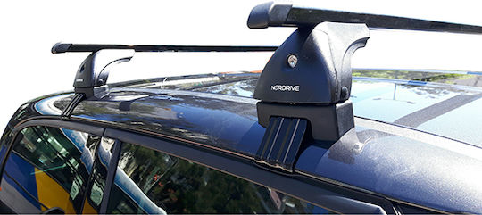 Nordrive Μπάρες Οροφής Μεταλλικές για Fiat 500L 2012+ (Σετ με πόδια)