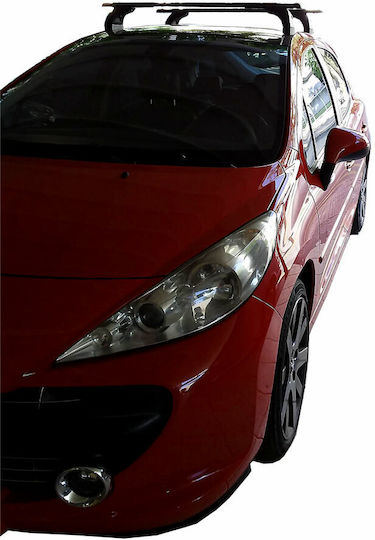 Nordrive Μπάρες Οροφής Μεταλλικές για Peugeot 207 (Σετ με πόδια)