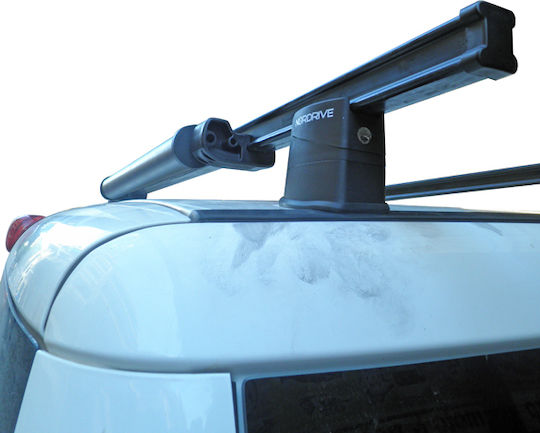 Nordrive Roof Bar Set with Roof Rack Legs Railing Fiat Doblo 2010+ 3 Pieces