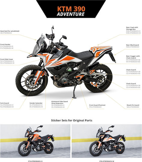 C-Racer Отзад Моноседалка на Мотоциклет за KTM 390 Приключение Черен 1бр