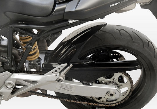 C-Racer Πίσω Φτερό Πίσω Τροχού Μοτοσυκλέτας για Ducati Multistrada Μαύρο