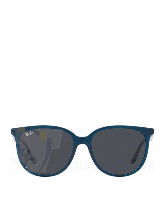 Ray Ban Γυναικεία Γυαλιά Ηλίου με Μπλε Κοκκάλινο Σκελετό και Μαύρο Φακό RB4378 669487