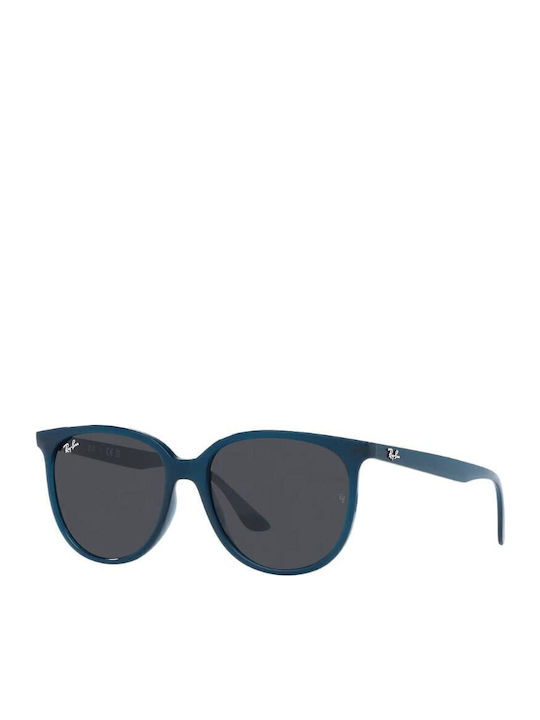 Ray Ban Γυναικεία Γυαλιά Ηλίου με Μπλε Κοκκάλινο Σκελετό και Μαύρο Φακό RB4378 669487