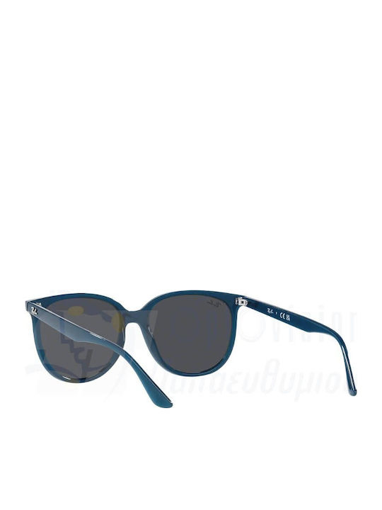 Ray Ban Γυναικεία Γυαλιά Ηλίου με Μπλε Κοκκάλινο Σκελετό και Μαύρο Φακό RB4378 669487