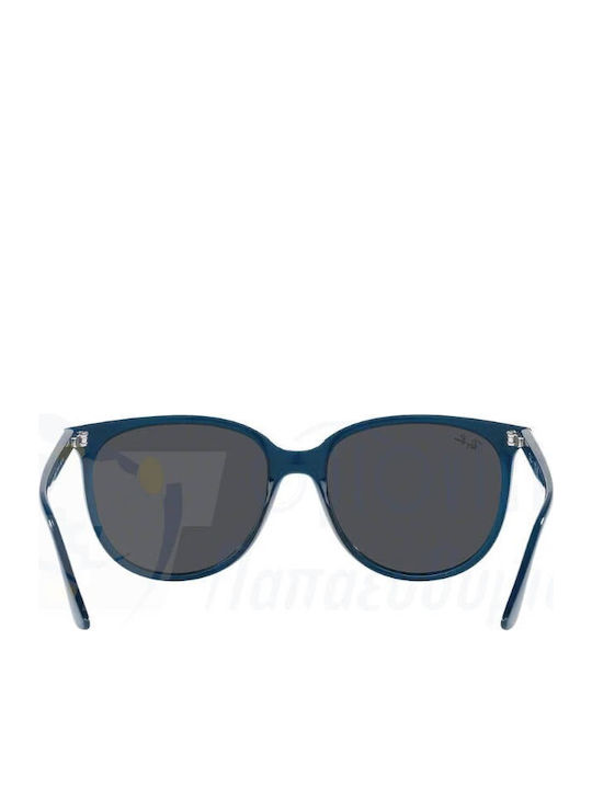 Ray Ban Γυναικεία Γυαλιά Ηλίου με Μπλε Κοκκάλινο Σκελετό και Μαύρο Φακό RB4378 669487