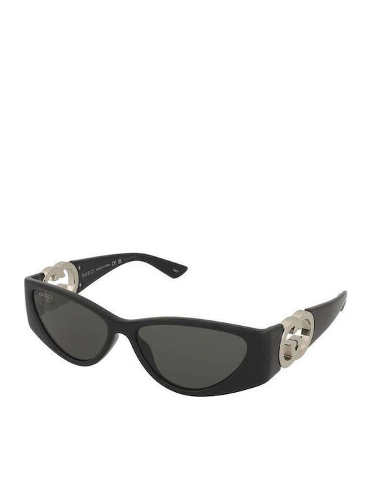 Gucci Unisex Sunglasses With Black Horn-Rimmed Frame And Grey Lens GG1824S 001