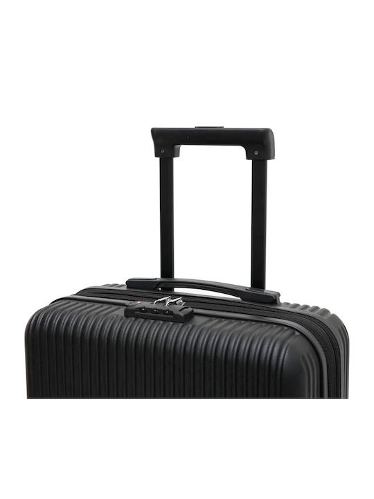 CabinFly Kabinenreisekoffer Hartschalen Schwarz mit 4 Räder