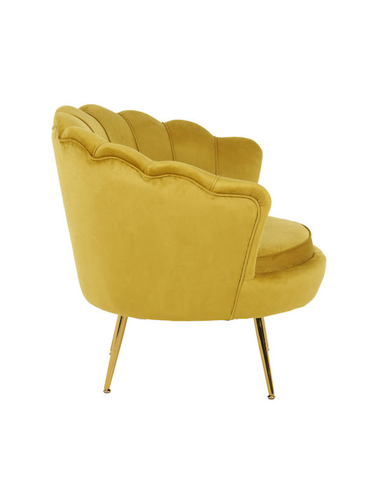 Daimon Catifelat Yellow-gold 79x74x78cm