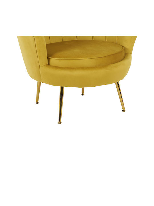 Daimon Catifelat Yellow-gold 79x74x78cm