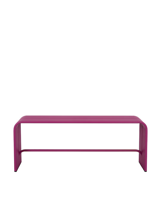 Intrepid Bench Outdoor Metal Purple 109.5x37x42cm