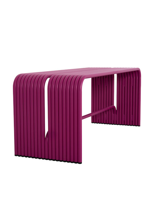Intrepid Bench Outdoor Metal Purple 109.5x37x42cm