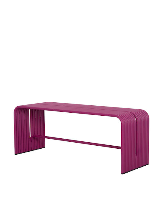 Intrepid Bench Outdoor Metal Purple 109.5x37x42cm