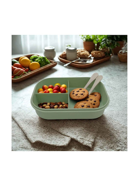 Uncle George Microwave Plastic Lunch Box Green 1600ml