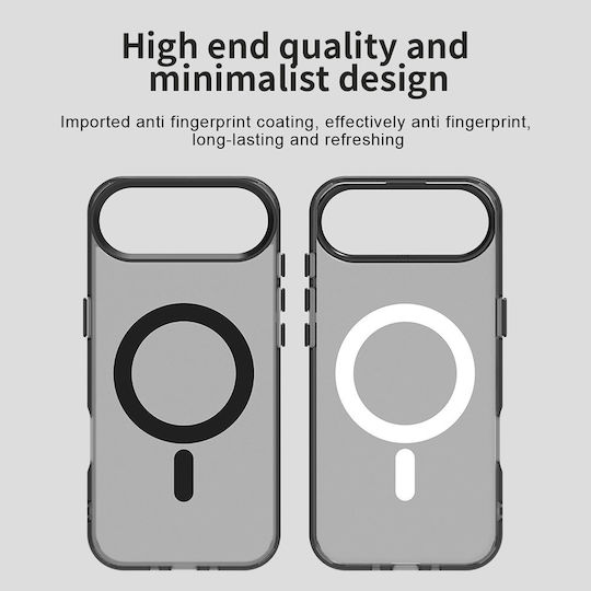 Techsuit Umschlag Rückseite Silikon Schwarz (iPhone Air)