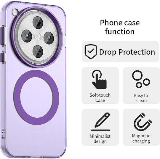 Techsuit Umschlag Rückseite Silikon Lila (Oppo Find X8 Pro)