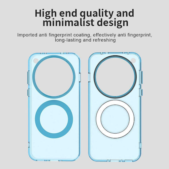 Techsuit Umschlag Rückseite Silikon Blau (Oppo Find X8 Pro)