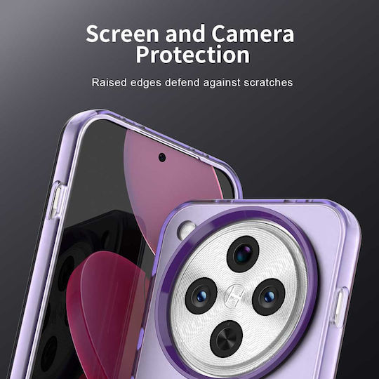 Techsuit Umschlag Rückseite Silikon Lila (Oppo Find X8 Pro)