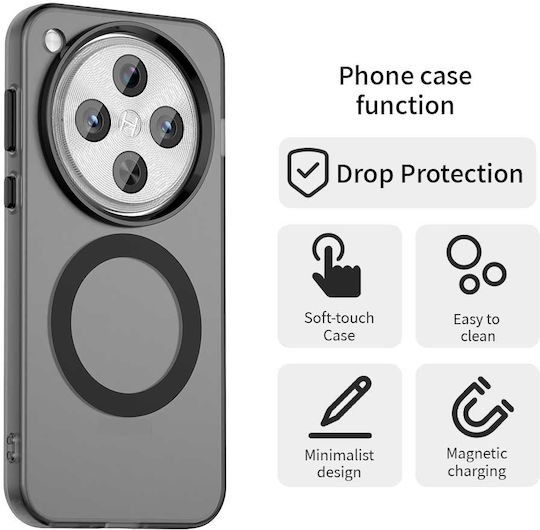 Techsuit Back Cover Silicon Negru (Oppo Find X8 Pro)