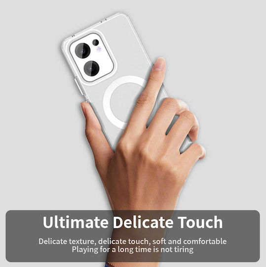 Techsuit Back Cover Silicon Alb (Oppo Reno13 F / FS)