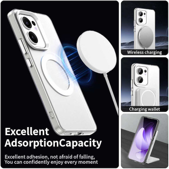 Techsuit Back Cover Silicon Alb (Oppo Reno13 F / FS)