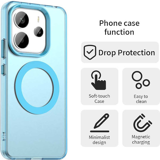 Techsuit Back Cover Σιλικόνης Μπλε (Redmi Note 14 4G)