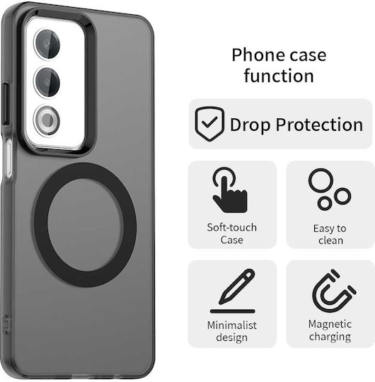 Techsuit Back Cover Σιλικόνης Μαύρο (Oppo A80 5G)
