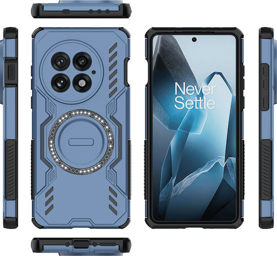 Techsuit Umschlag Rückseite Kunststoff Blau (OnePlus 13)