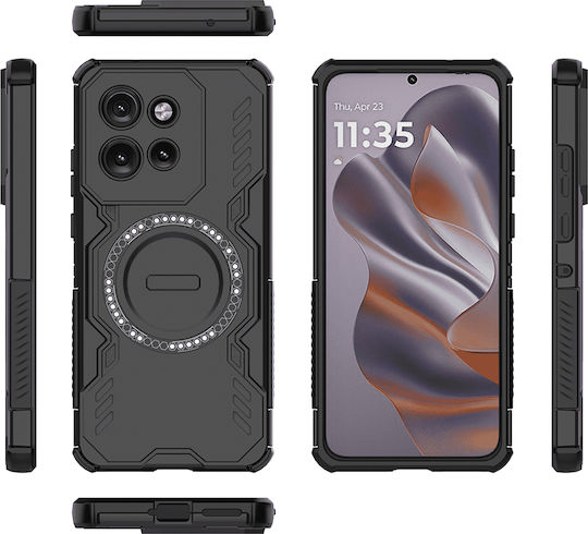 Techsuit Back Cover Plastic Black (Motorola Edge 50 Neo / Edge 60 Neo)