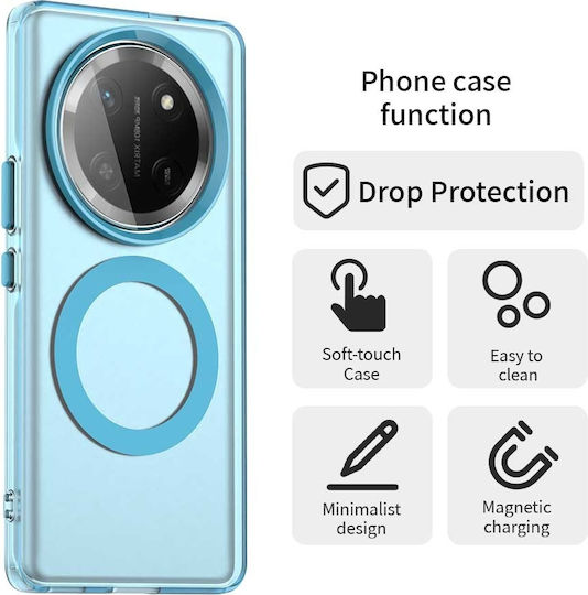 Techsuit Umschlag Rückseite Silikon / Kunststoff Blau (Honor Magic7 Lite)