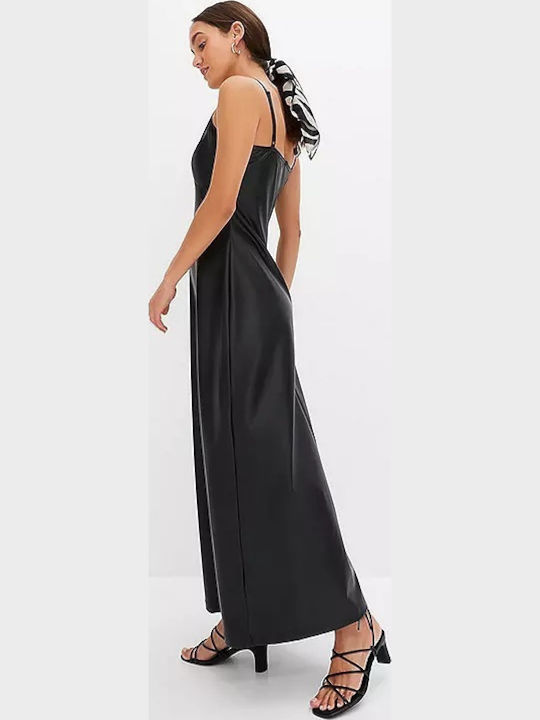 Bonprix Leather Dress Evening Black