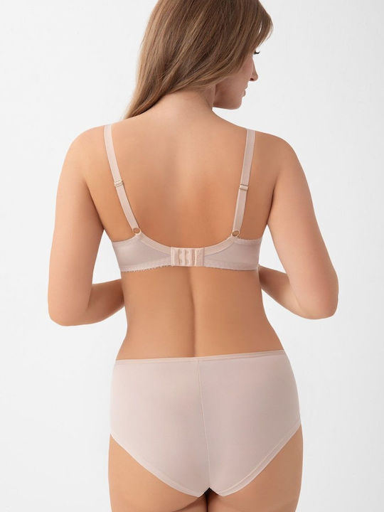 Beige Minimizer Сутиен без подложка с Банели