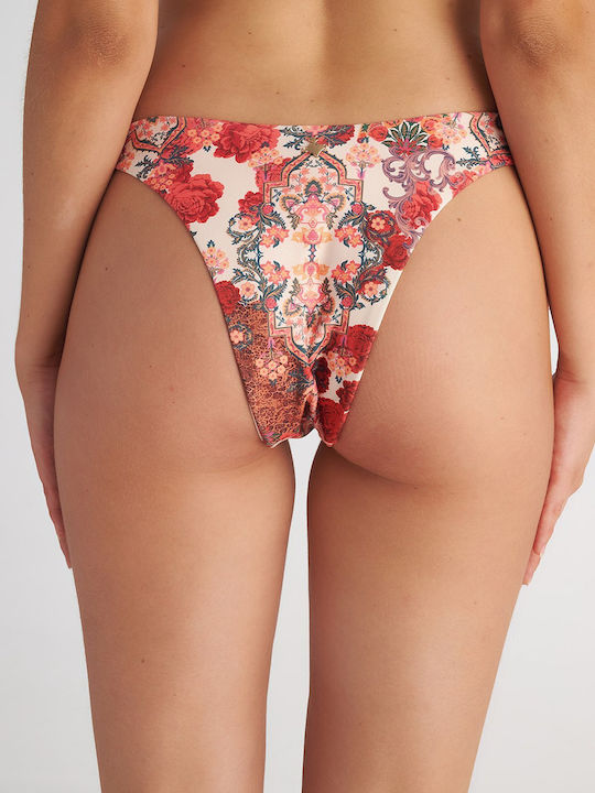 Bikini Brazil with Ties Pink
