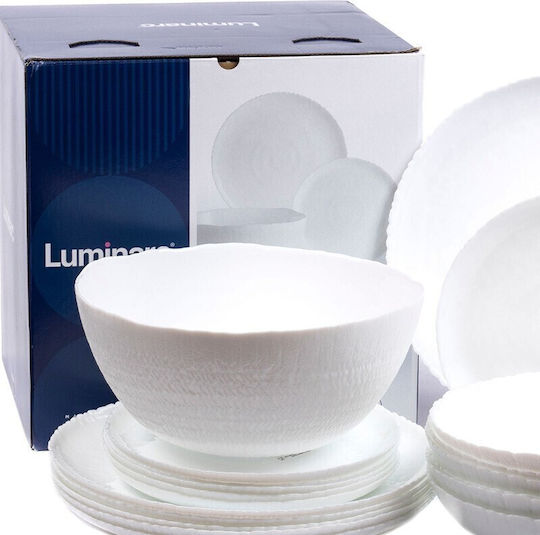 Luminarc Бял Порцелан Сервизи за хранене 19бр