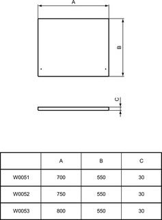 Πλαϊνή Ποδιά Ideal Standard Simplicity W005101 Λευκό Γυαλιστερό