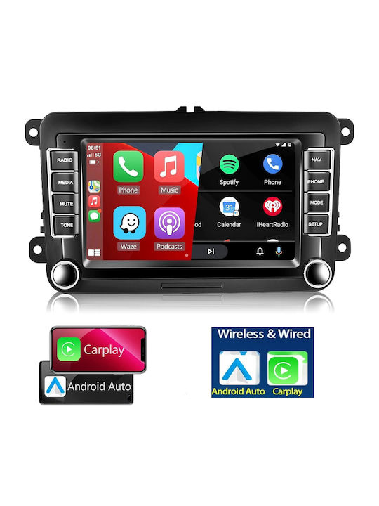 Navigație Android 4GB RAM CarPlay Android și Auto Ecran 7 Inch Pentru Volkswagen VW Golf 5 Golf 6 Passat B6 B7 Polo Jetta Eos T5 Touran Sharan Caddy Skoda Octavia 2 Superb Seat Leon