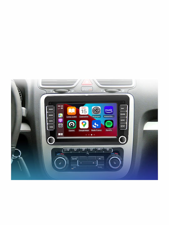 Navigație Android 4GB RAM CarPlay Android și Auto Ecran 7 Inch Pentru Volkswagen VW Golf 5 Golf 6 Passat B6 B7 Polo Jetta Eos T5 Touran Sharan Caddy Skoda Octavia 2 Superb Seat Leon