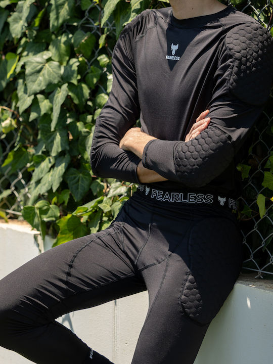 Fearless Goalkeepers Pantaloni termici pentru barbati Negru