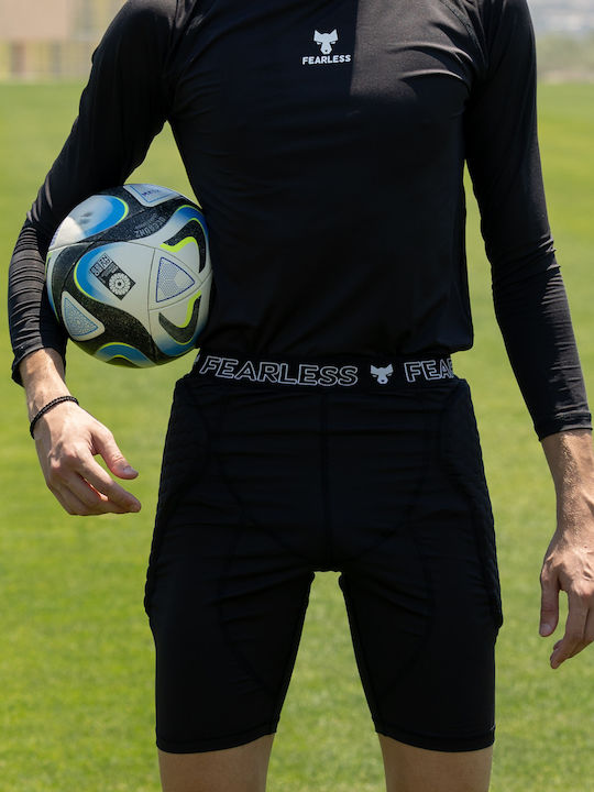 Fearless Goalkeepers Pantaloni scurti termici pentru barbati Negru