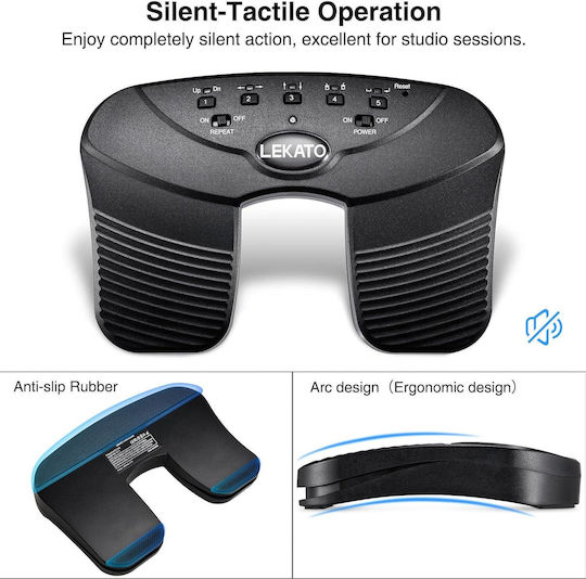 Pedală Bluetooth Pentru Răsfoirea Paginilor 5 Moduri De Operare Portabilă Reîncărcabilă Cu Baterie Silențioasă Compatibilă Cu Windows Android Ios