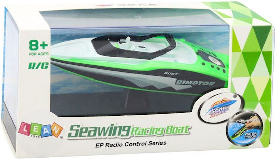 Lean Toys Remote Controlled Motorboat Teleghidat Navă Alb