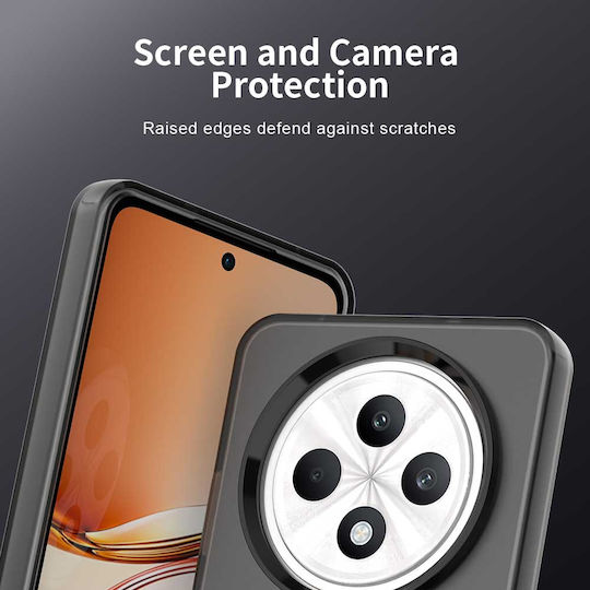 Techsuit Back Cover Σιλικόνης Μαύρο (Oppo Reno12 F / FS)