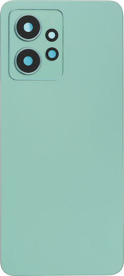 Xiaomi Redmi Note 12 4G Handy Ersatzabdeckung + Akkuabdeckung Kleber + Rückkamera Objektiv Rahmen Mintgrün Oem