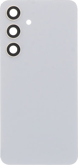 Samsung Galaxy S24 Battery Door Battery Door Adhesive Back Camera Lens Bezel Marble Gray OEM