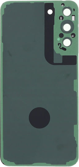 Samsung Galaxy S22+ 5G Battery Door + Battery Door Adhesive + Back Camera Lens Bezel Phantom Black OEM
