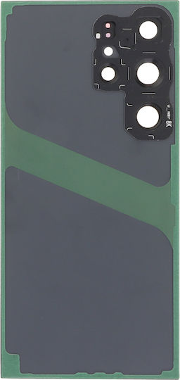 Samsung Galaxy S24 Ultra Battery Door + Battery Door Adhesive + Back Camera Lens Bezel Titanium Blue OEM