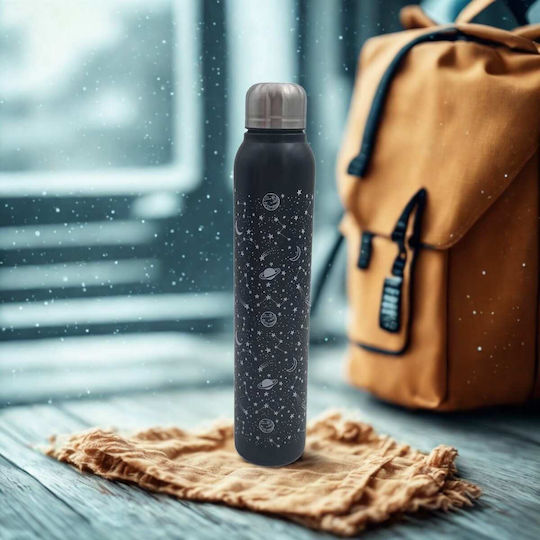 Uncle George Μπουκάλι Θερμός Ανοξείδωτο BPA Free 700ml Μαύρο