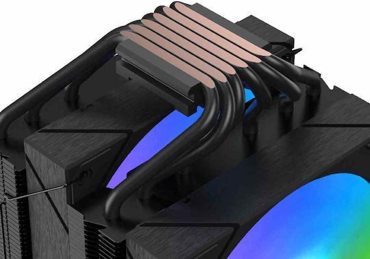 Xigmatek AK6 Dual Digital CPU Kühlung für Socket /A/M/4/A/M/5/1/2/0/0/1/7/0/0/ mit ARGB Beleuchtung Schwarz