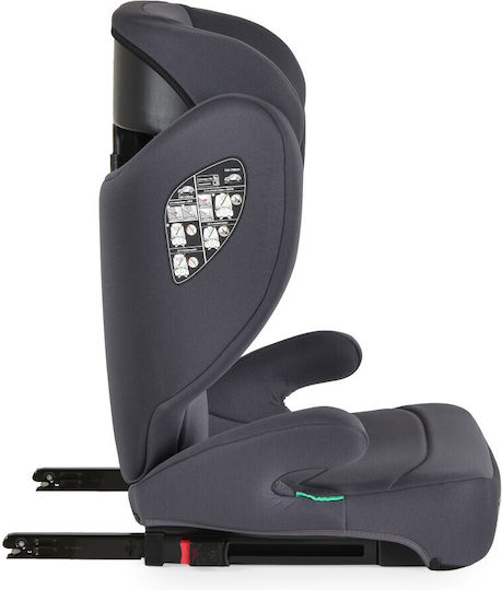 Moni Race Baby Car Seat High-back Booster i-Size with Isofix Cosmos Grey 15-36 kg