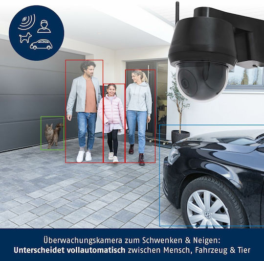 Abus PPIC52520B IP Surveillance Camera Wi-Fi 4K Waterproof with Two-Way Communication